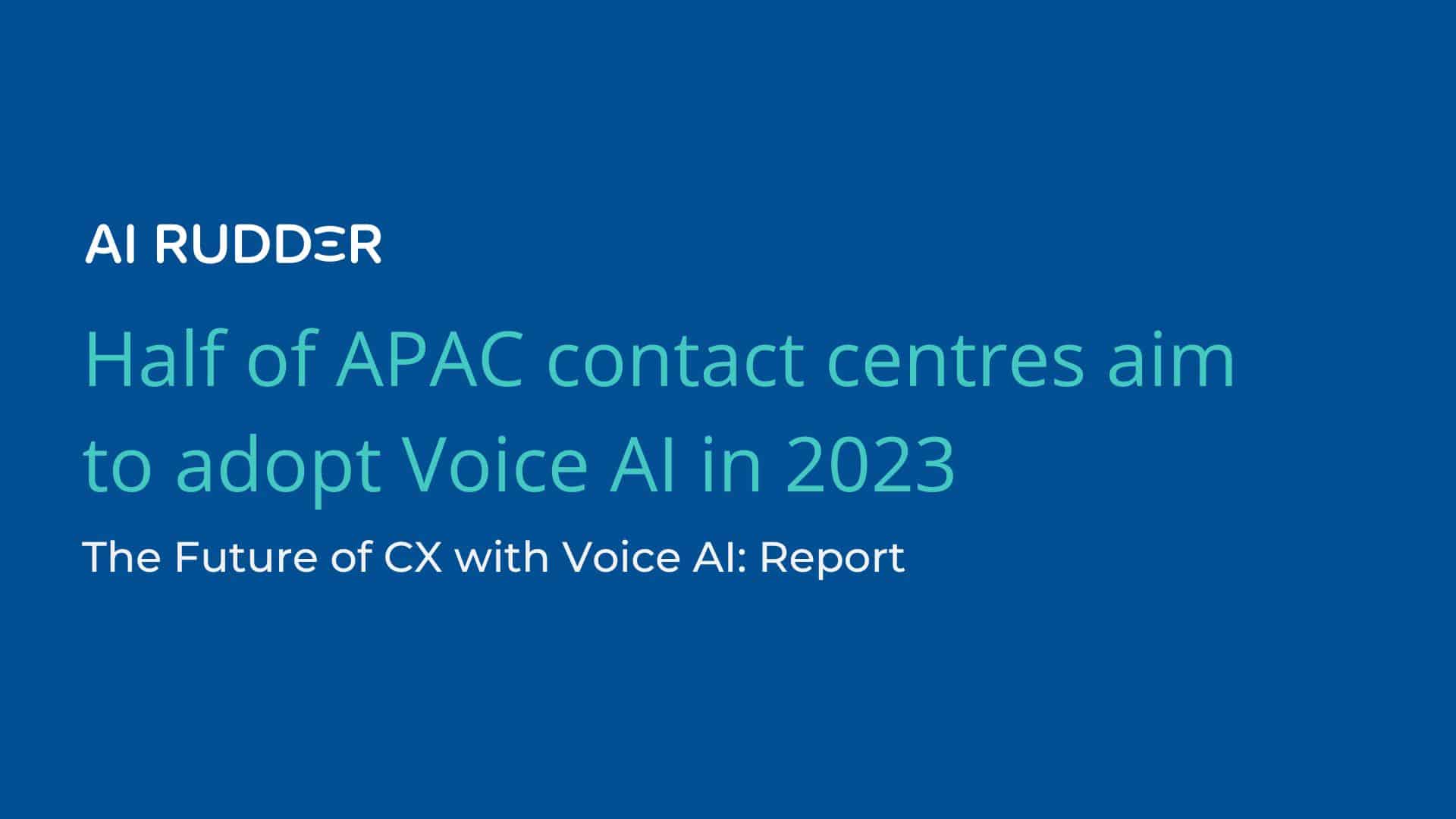 press release future of cx with voice ai